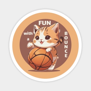 kitty basketball Magnet